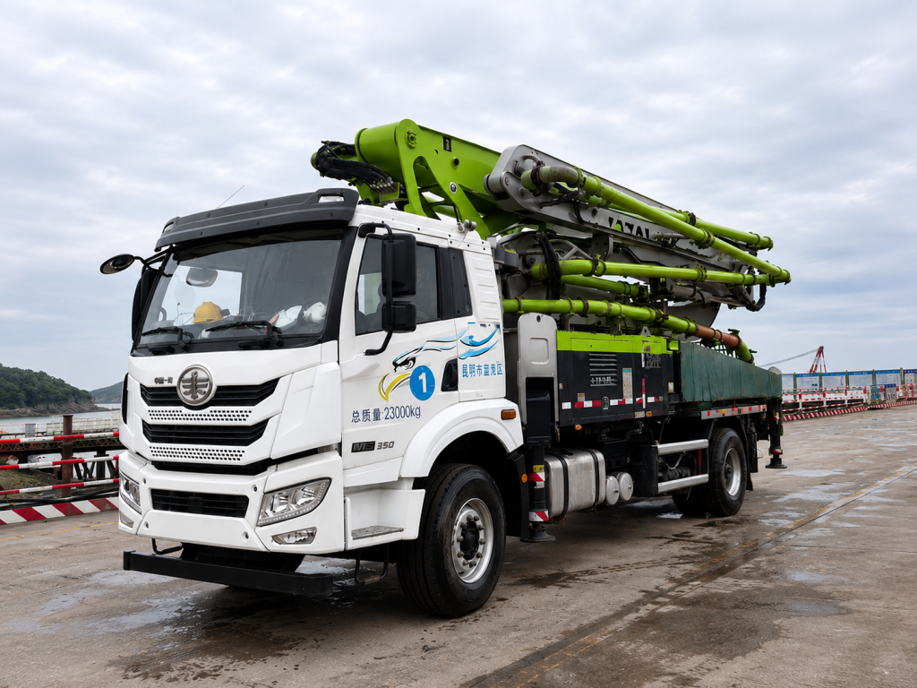 2022 Zoomlion 38m Concrete Boom Pump Truck ZLJ5231THBJF – FAW Chassis